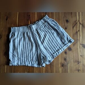 Stylish High Waist Striped Women's Shorts